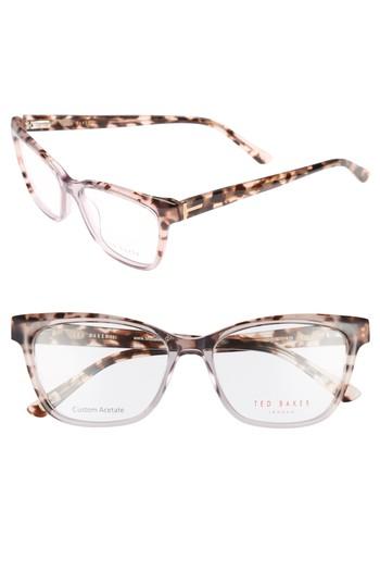 Women's Ted Baker London 53mm Optical Cat Eye Glasses - Grey