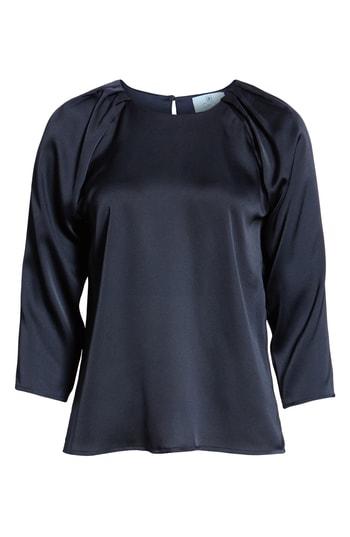 Women's Cece Charm Satin Blouse, Size - Blue