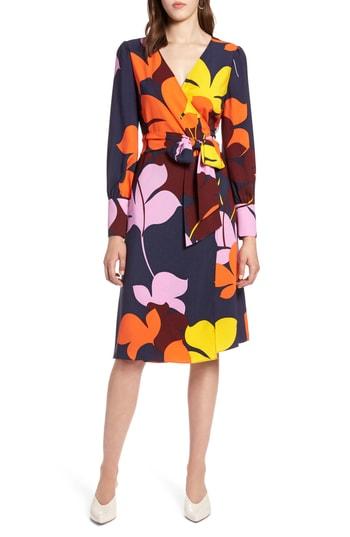 Women's Halogen Wrap Dress - Blue