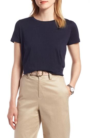 Women's 1901 Tie Back Cotton Tee - Blue