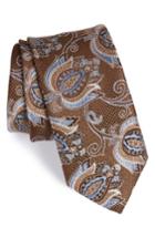 Men's John W. Nordstrom Paisley Silk Tie, Size - Brown