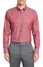 Men's Nordstrom Men's Shop Trim Fit Non-iron Dress Shirt .5 - 34/35 - Red