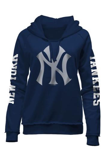 Women's New Era Cap Mlb Fleece Hoodie - Blue