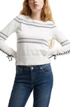 Women's French Connection Skye Lace-up Sleeve Sweater - White