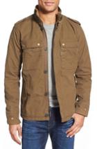 Men's Jeremiah 'paxton' Military Jacket With Stowaway Hood - Beige