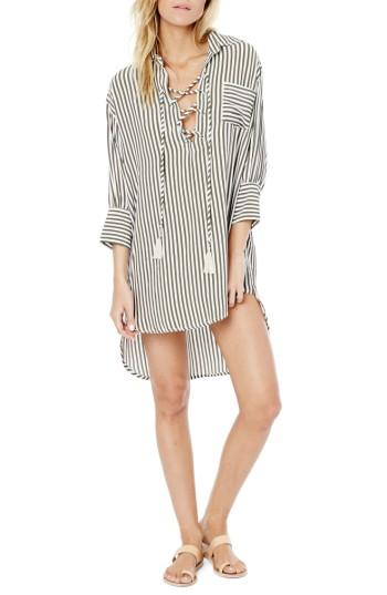 Women's Faithfull The Brand Sundays Stripe Shirtdress - Grey