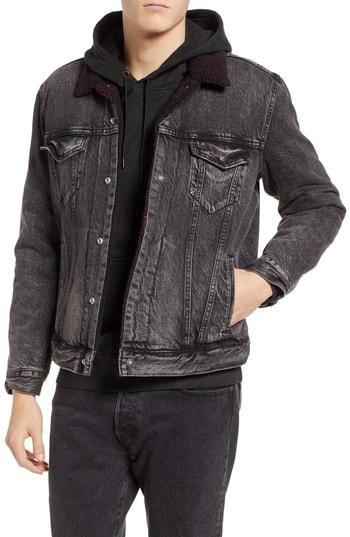 Men's Levi's X Justin Timberlake Faux Shearling Collar Trucker Jacket