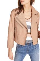 Women's Madewell Crop Leather Moto Jacket
