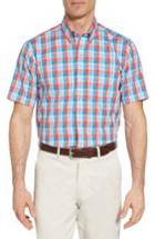 Men's Cutter & Buck Martin Classic Fit Non-iron Plaid Sport Shirt