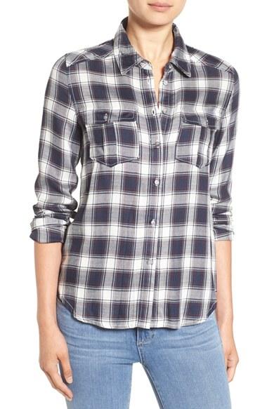 Women's Paige 'mya' Plaid Shirt - Blue