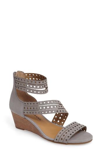 Women's Lucky Brand Jaleela Wedge Sandal M - Grey