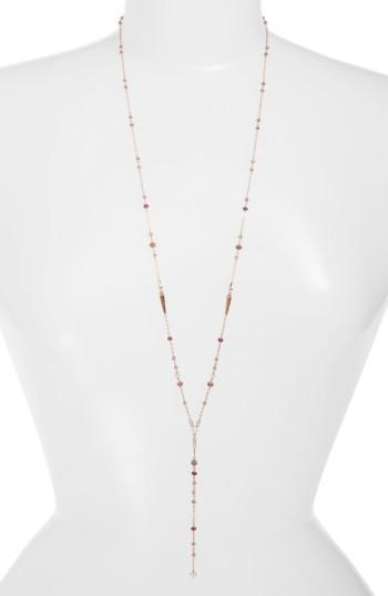 Women's Nadri Crystal & Stone Y-necklace