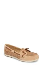 Women's Sperry Coil Ivy Perforated Boat Shoe .5 M - Beige