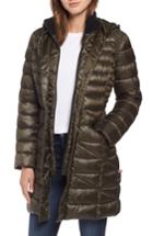 Women's Bernardo Bib Hooded Walker Coat