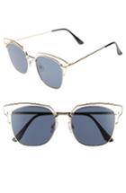 Women's Bp. 55mm Metal Wire Sunglasses - Gold/ Black