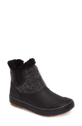 Women's Keen Elsa Chelsea Waterproof Faux Fur Lined Boot M - Black