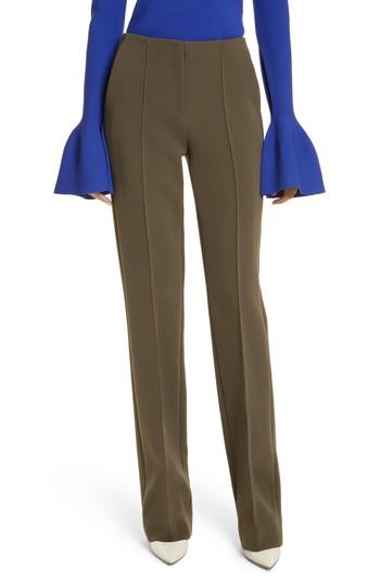 Women's Diane Von Furstenberg Pintuck Pleated Pants - Green