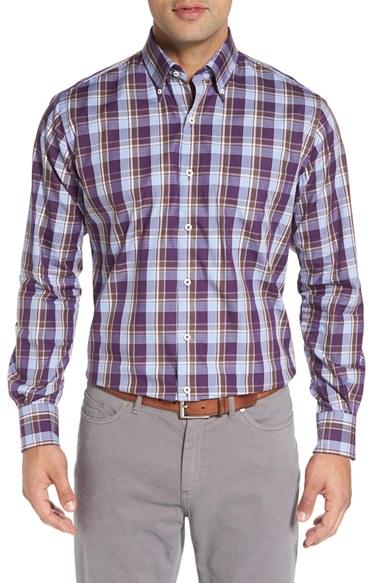 Men's Peter Millar Autumn Fit Plaid Sport Shirt
