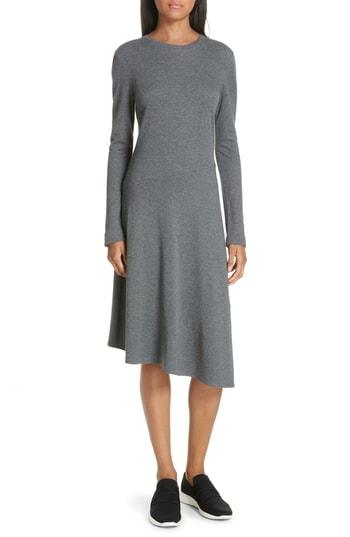 Women's Vince Asymmetrical Midi Dress - Grey