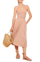Women's Reformation Rou Midi Fit & Flare Dress - Pink