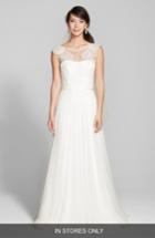 Women's Jesus Peiro Lace & Swiss Dot Tulle Dress With Mikado Overskirt, Size In Store Only - Ivory