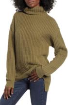 Women's Alexander Wang Side Split Merino Wool & Cashmere Blend Sweater - Black