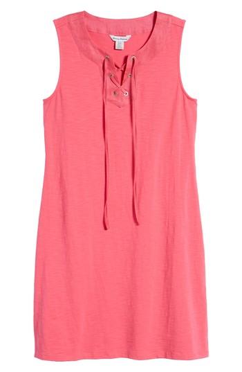 Women's Tommy Bahama Lace-up Shift Dress - Pink