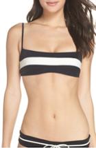 Women's Solid & Striped Brooke Bikini Top - Black