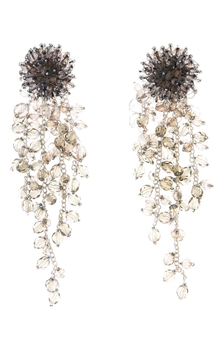 Women's Oscar De La Renta Beaded Cascade Earrings