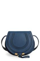 Chloe 'mini Marcie' Leather Crossbody Bag - Blue