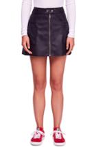 Women's Free People High A-line Faux Leather Miniskirt