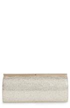 Jimmy Choo Trinket Glitter Mesh Clutch - Beige