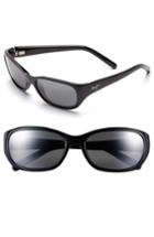 Women's Maui Jim Kuiaha Bay 55mm Polarizedplus Sport Sunglasses - Midnight Black