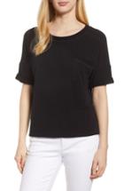 Women's Caslon Off-duty Pocket Tee Shirt - Black