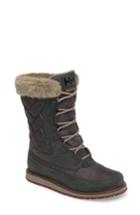 Women's Helly Hansen Arosa Waterproof Boot With Faux Fur Trim .5 M - Green