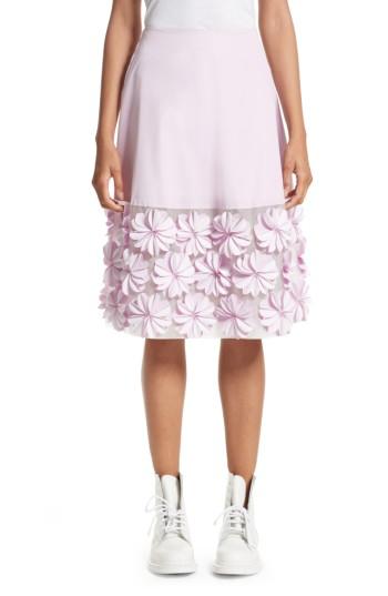 Women's Paskal Reflective Floral Applique Skirt - Purple