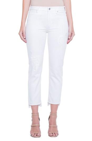 Women's Liverpool Jeans Company Jayden Ripped Straight Leg Crop Jeans - Blue