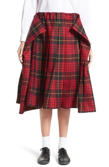 Women's Comme Des Garcons Tartan Check Wool Skirt