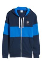 Men's Reebok Classics Foundation Clockblock Zip Hoodie, Size - Blue