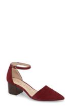 Women's Sole Society 'katarina' Block Heel Pump .5 M - Red