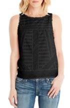 Women's Michael Stars Eyelet Shell - Black