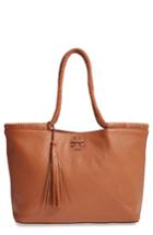 Tory Burch Taylor Leather Tote - Brown