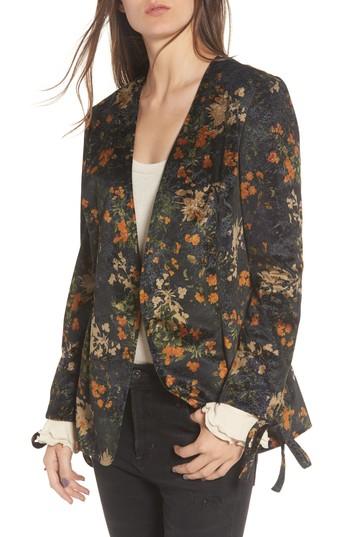 Women's Hinge Tie Sleeve Blazer