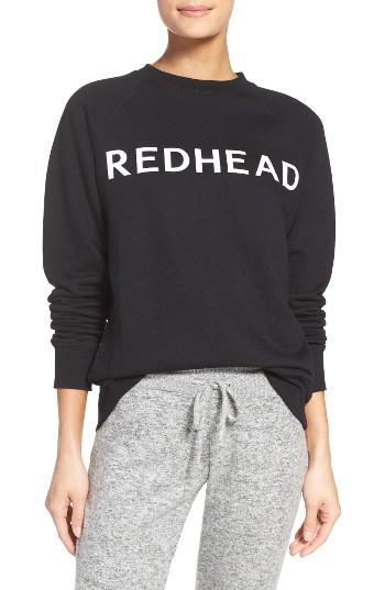 Women's Brunette Redhead Lounge Sweatshirt /small - Black