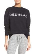 Women's Brunette Redhead Lounge Sweatshirt /small - Black