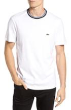 Men's Lacoste Semi Fancy Ringer T-shirt (s) - White