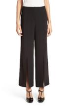 Women's Yigal Azrouel Slit Wide Leg Pants - Black
