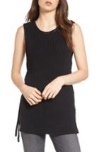 Women's Cupcakes And Cashmere Paxton Lace-up Tunic - Black