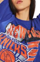 Women's Topshop By Unk New York Knicks Crop Top - Blue