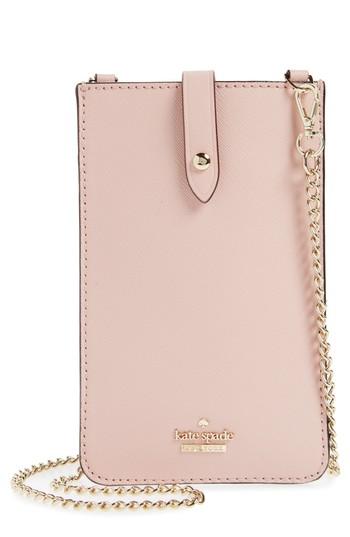 Women's Kate Spade New York Leather Iphone Crossbody Bag - Pink